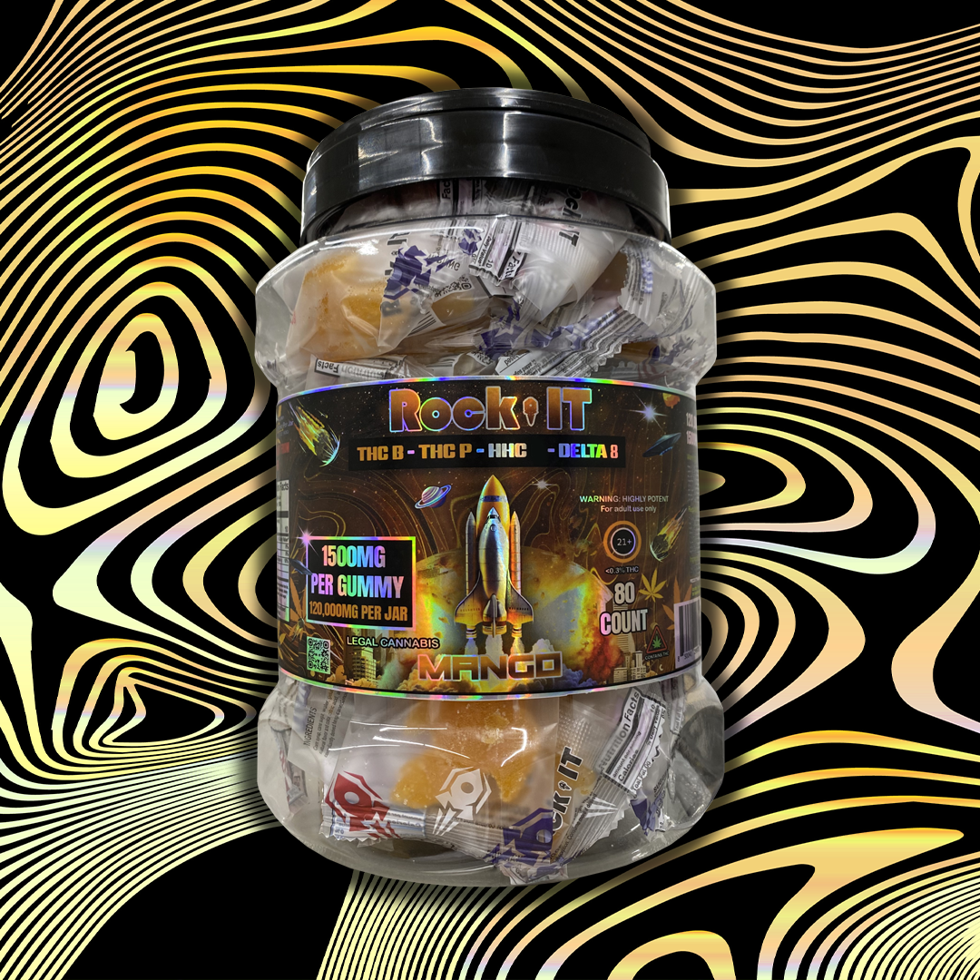 1500MG Mango THCB-THCP-HHC-Delta 8 Jar (80 count)