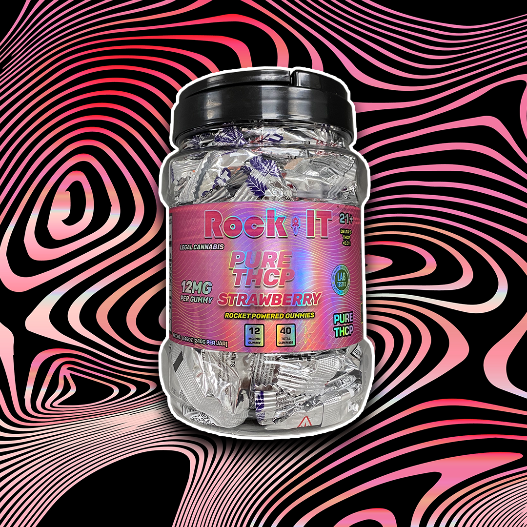 12MG Strawberry Pure THCP Jar (40 Count)